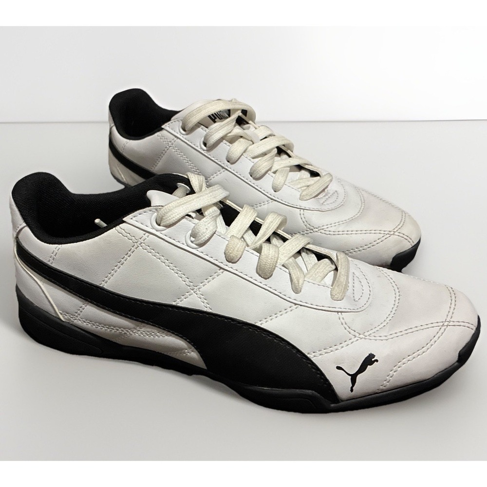 PUMA Tune Cat 3 PS Kids Sneakers Black White 361208-01 Size 7C